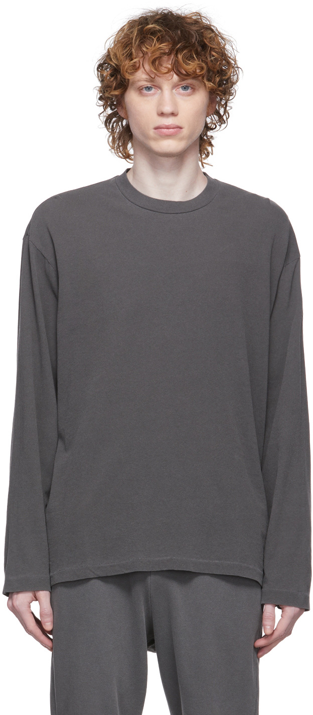 Grey Long Sleeve Interval T-Shirt