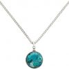 Silver & Blue Stone Necklace