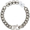Silver & White Merge Candy Charm Bracelet