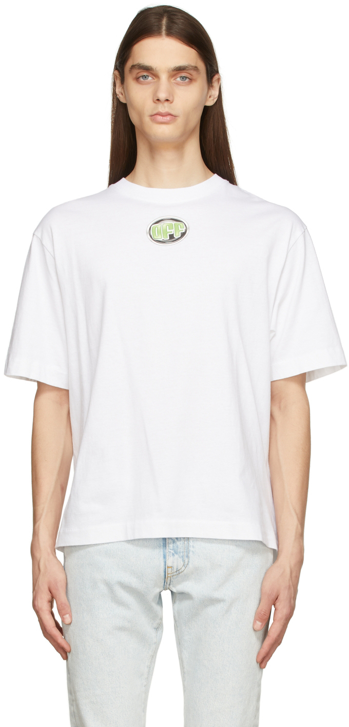 White Data Flyer Over Skate T-Shirt
