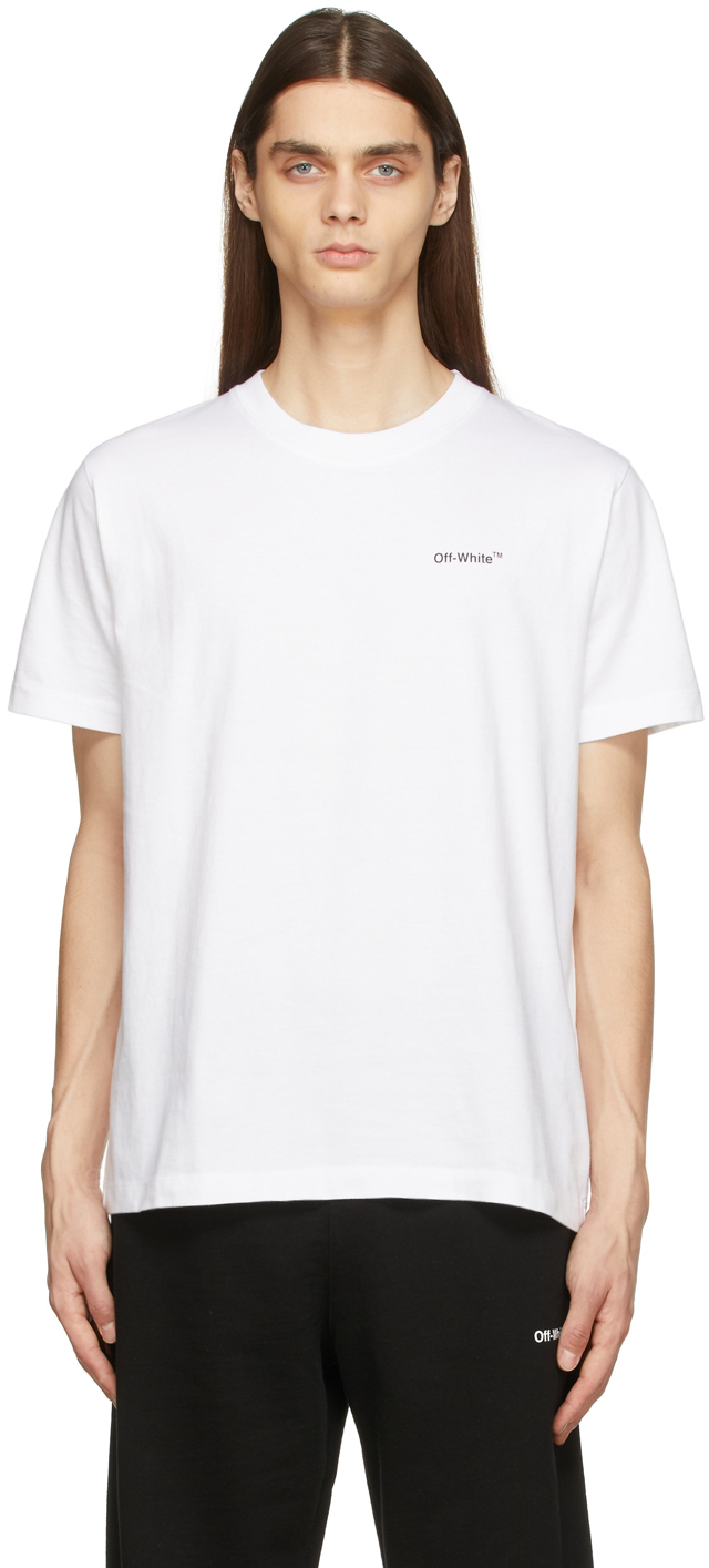 White Wave Diag T-Shirt